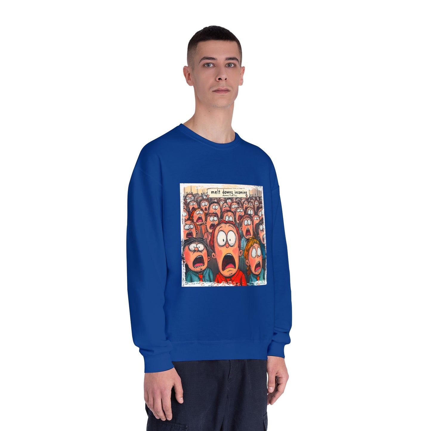 Meltdowns incoming, patriotic t-shirt in a Unisex NuBlend® Crewneck Sweatshirt