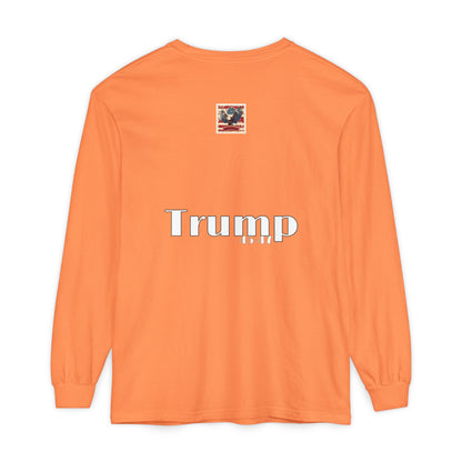 Political cartoon, Unisex Garment-dyed Long Sleeve T-Shirt