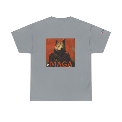 Humorous graveyard scene with screaming lady taking your Social Security away print Unisex Heavy Cotton Tee