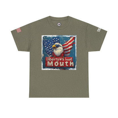 Libeerty’s loud mouth trump print, Unisex Heavy Cotton Tee