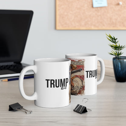 Lock loaded and patriotic Trump print ,Ceramic Mug, (11oz, 15oz)