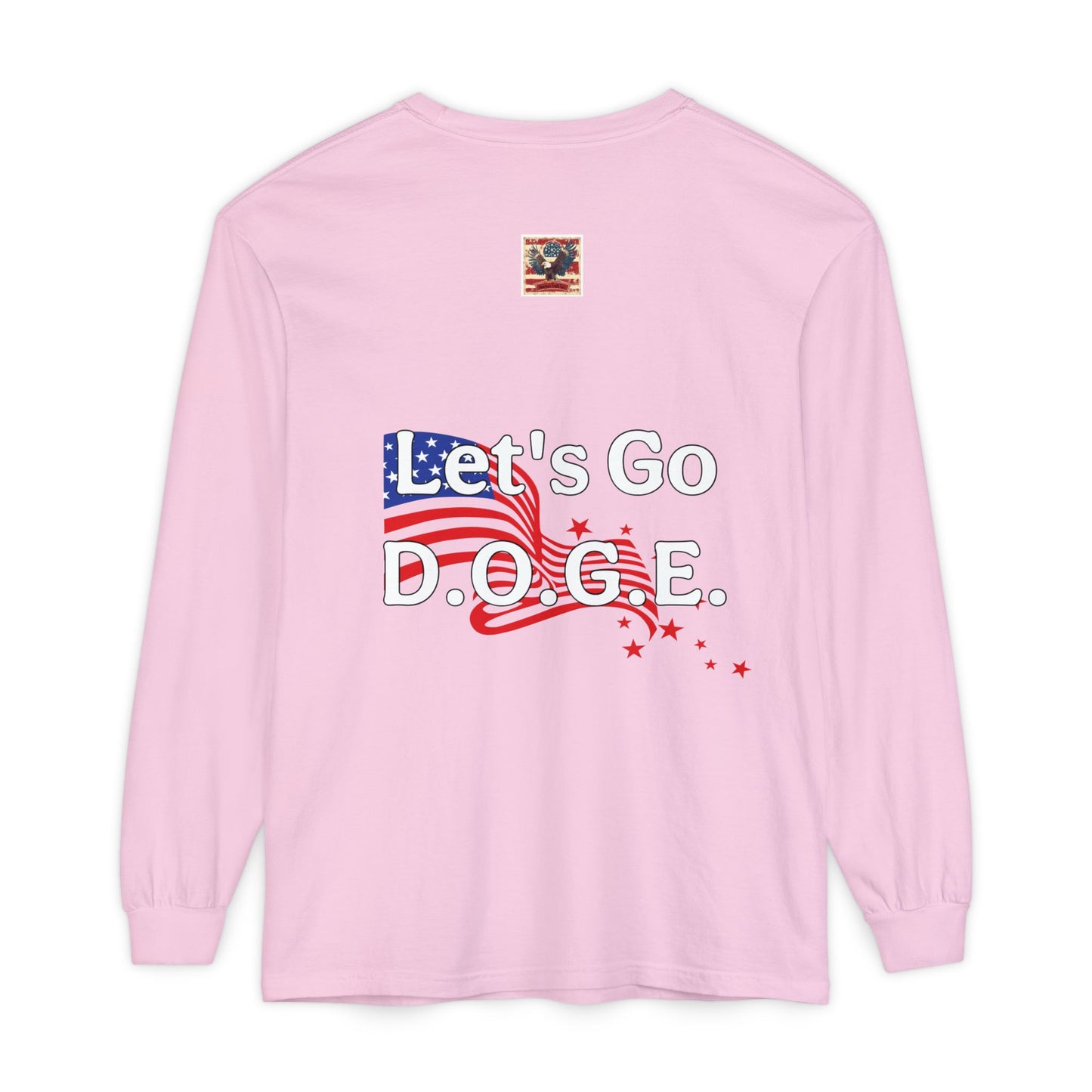 Meltdowns Incoming, patriotic T-shirt in a Unisex Garment-dyed Long Sleeve T-Shirt