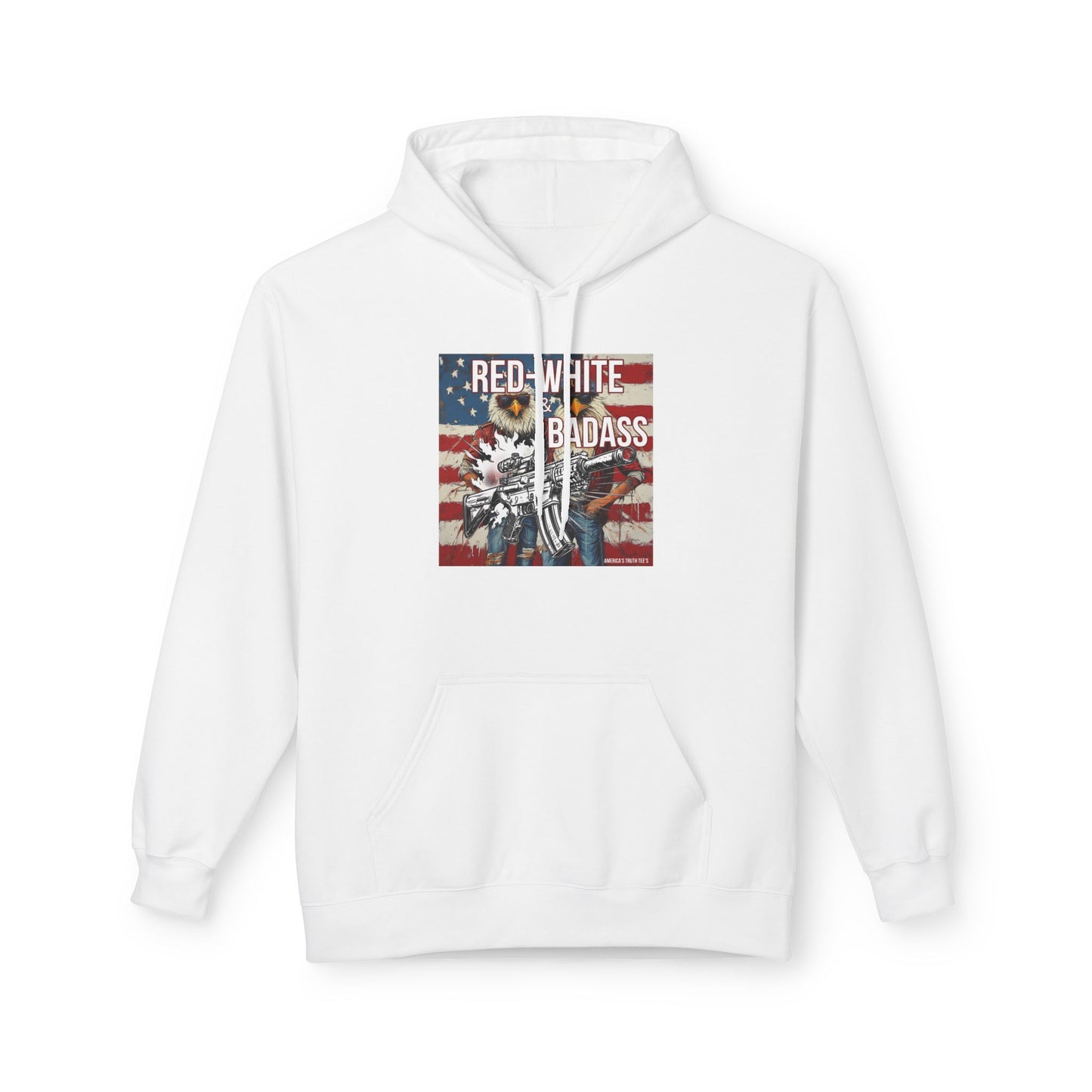 Red white and BA, trump printUnisex Midweight Softstyle Fleece Hoodie