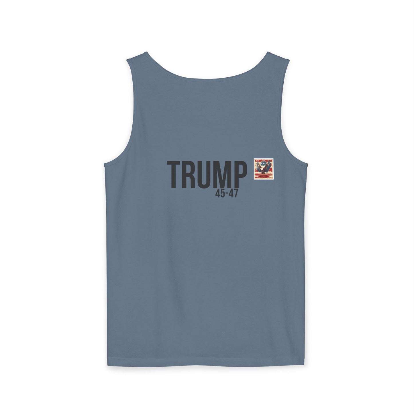 Doge trump cartoon print, Unisex Garment-Dyed Tank Top