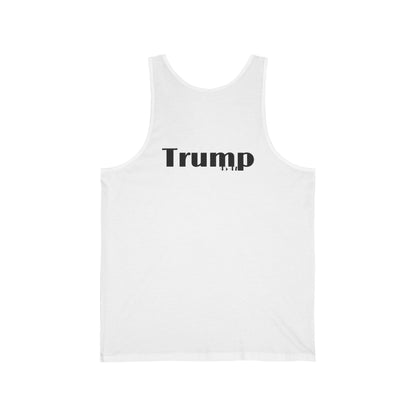 Political cartoon print Unisex Jersey Tank