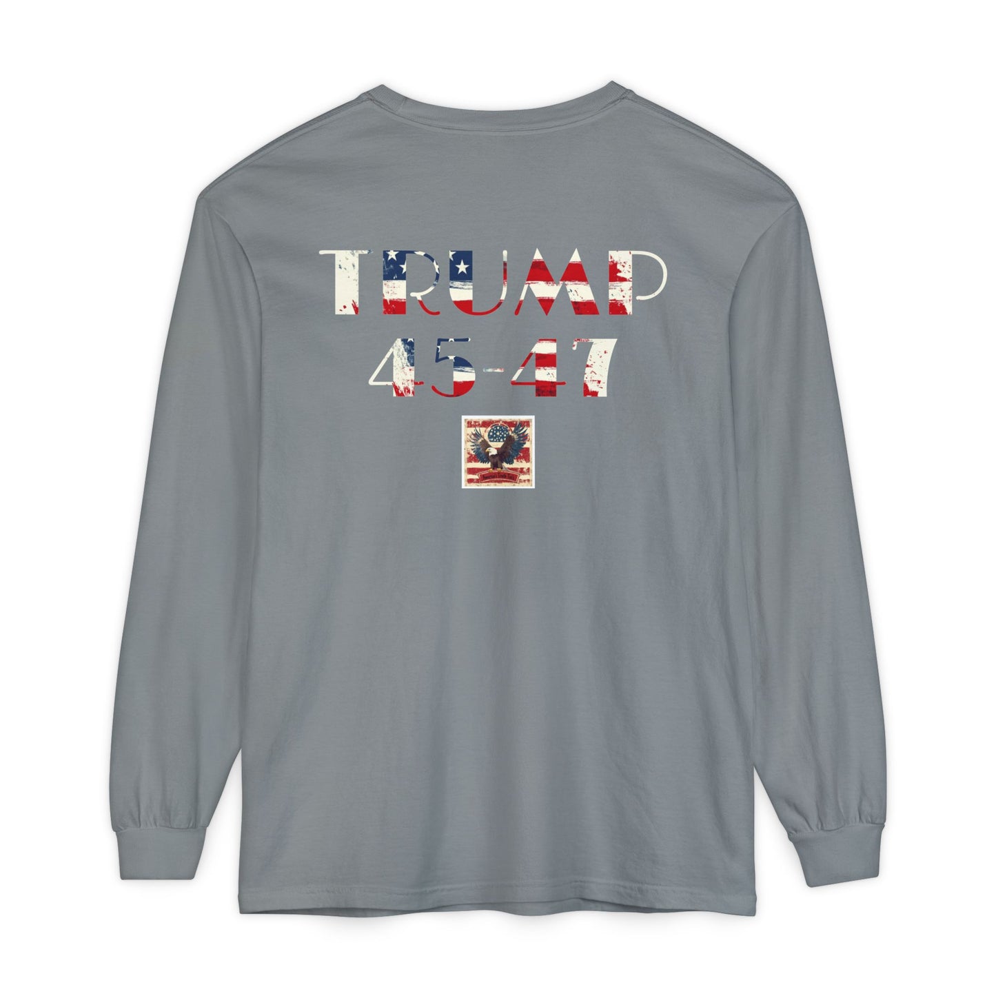 Maga usa American patriot print, Unisex Garment-dyed Long Sleeve T-Shirt