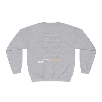 Patriotic, we know what you did Trump print ,Unisex NuBlend® Crewneck Sweatshirt