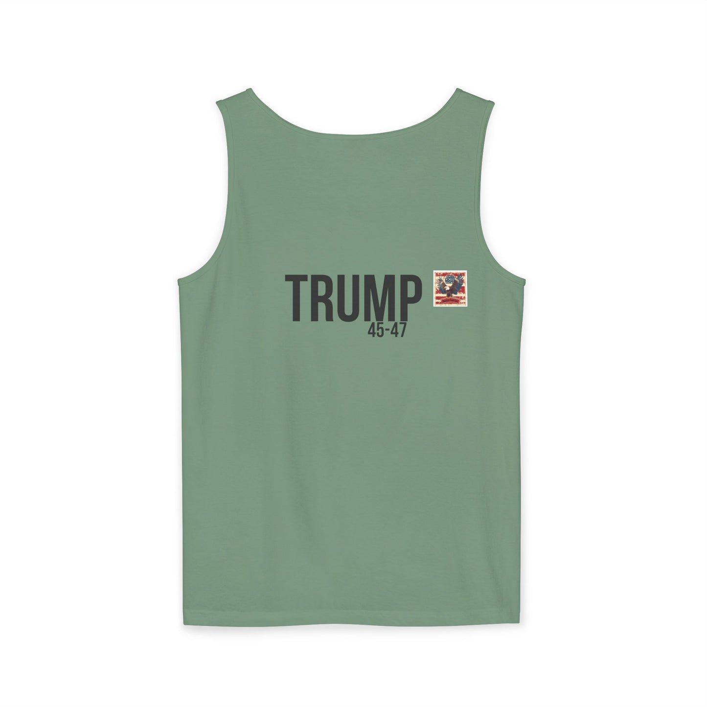 Doge trump cartoon print, Unisex Garment-Dyed Tank Top