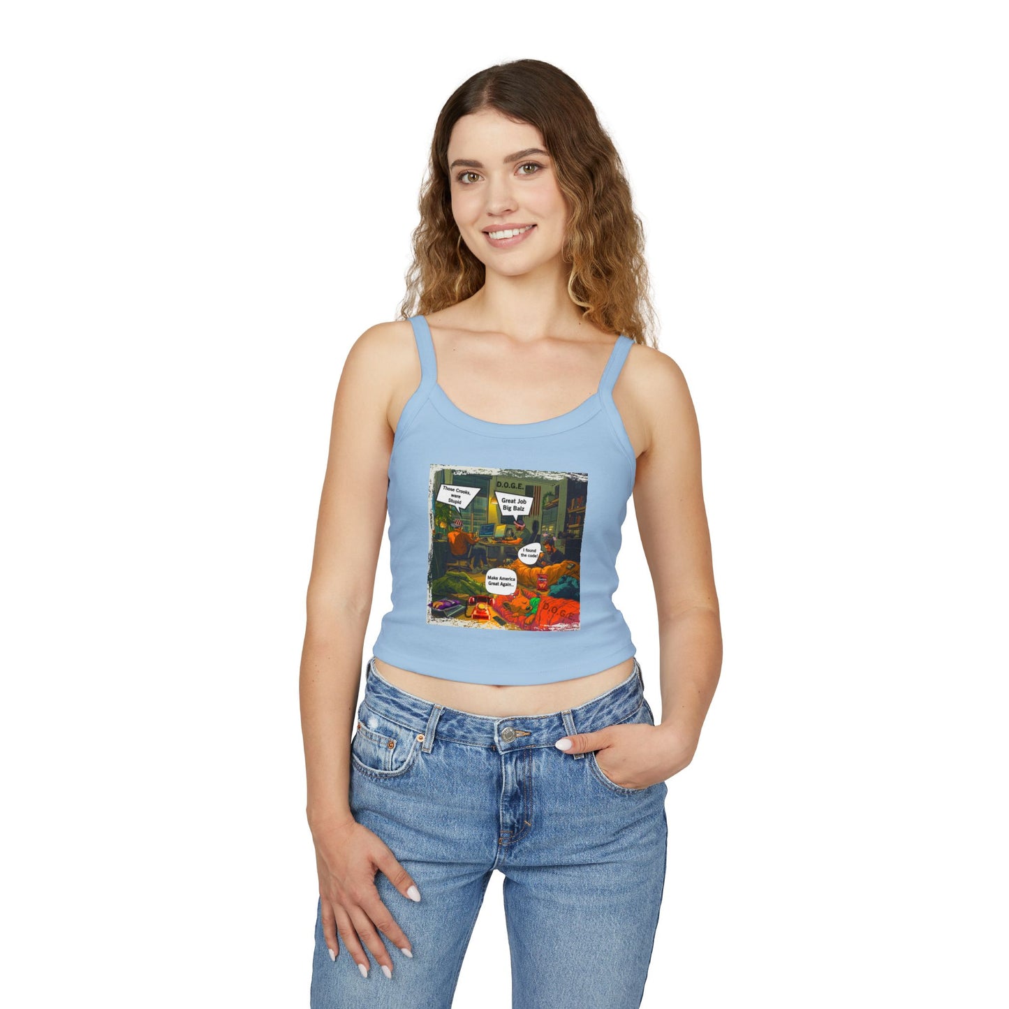 D.o.g.e. Theme Women's Spaghetti Strap Tank Top