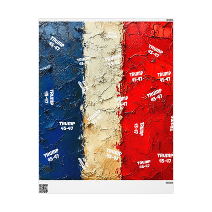 Trump red white and blue Wrapping Papers