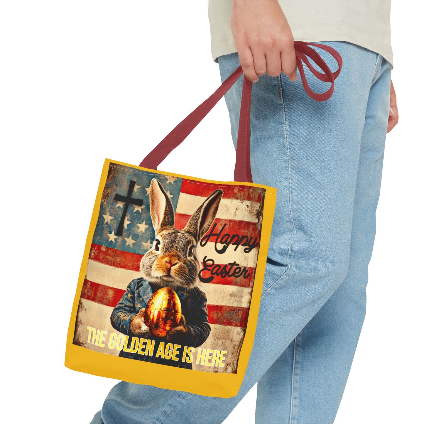 The golden age is here Trump print ,Tote Bag (AOP)