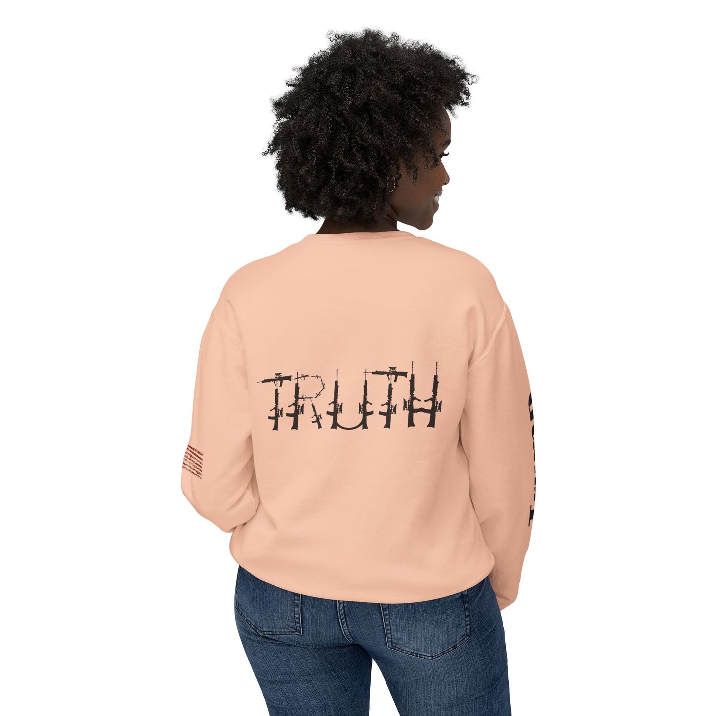 It’s on Trump cartoon print, Unisex Lightweight Crewneck Sweatshirt