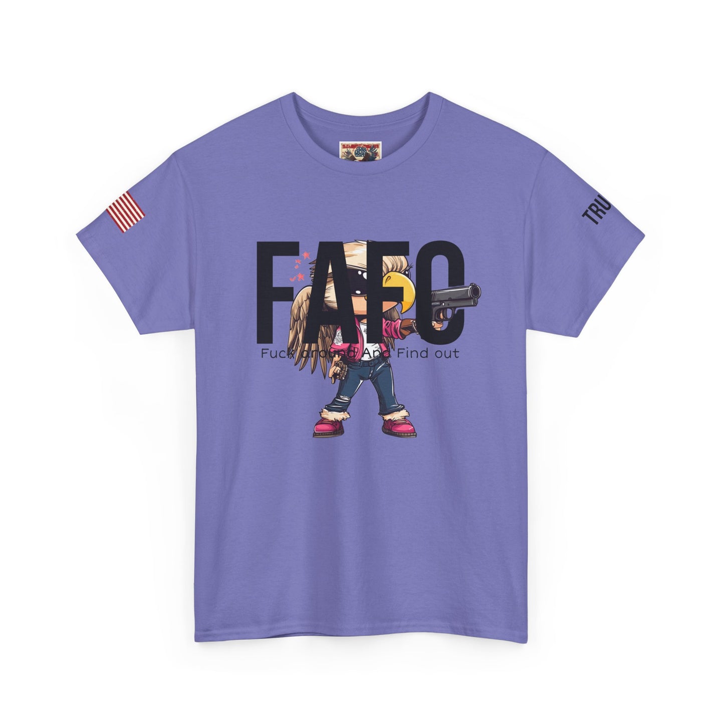 Patriotic FAFO trump print Unisex Heavy Cotton Tee