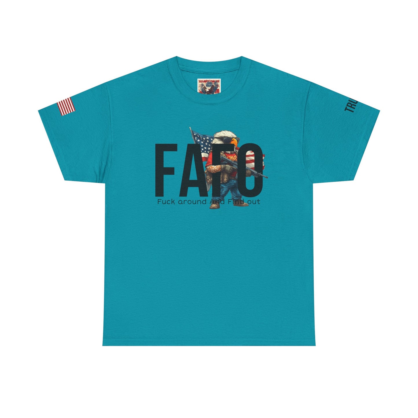 Patriotic FAFO trump print, Unisex Heavy Cotton Tee