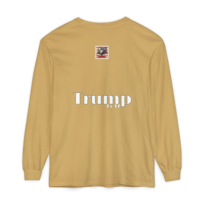 Political cartoon, Unisex Garment-dyed Long Sleeve T-Shirt