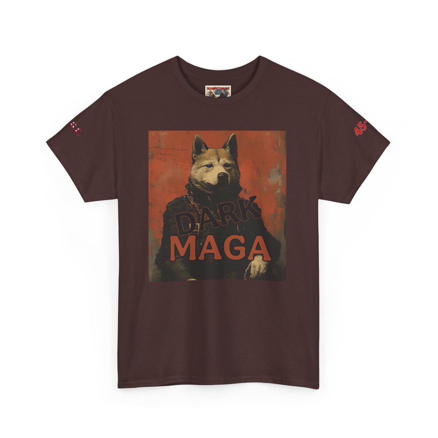 Dark MAGA  with made in USA print Unisex Heavy Cotton Tee