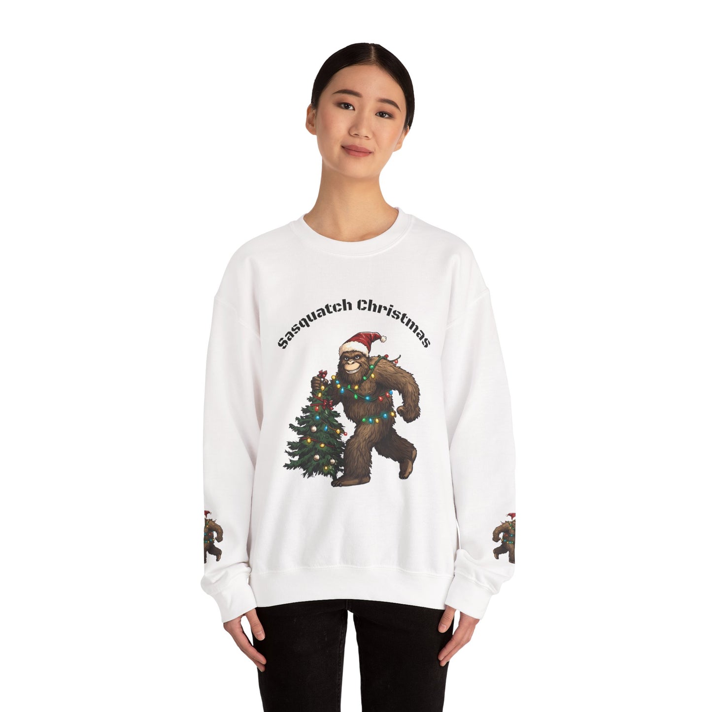 Sasquatch Christmas Crewneck Sweatshirt