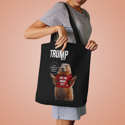 Patriotic cartoon don’t blame me, print ,Cotton Tote Bag