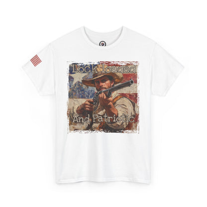 Lock loaded and patriotic, Unisex Heavy Cotton Tee