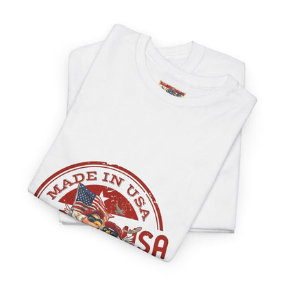 Patriotic made in USA prints, Unisex Heavy Cotton Tee