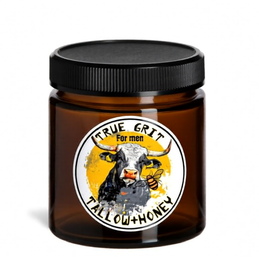 Organic true Grit Tallow & Honey face and body cream For Men